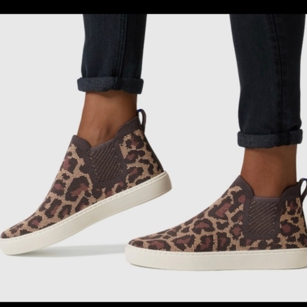 Rothy’s Wildcat Cheetah Print Chelsea Sneaker 9